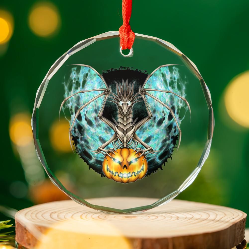 Grave Rider Glass Ornament