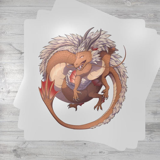 Fiveclaw Gold Dragon Sticker