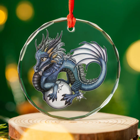 Chibi Sapphire Fortune Glass Ornament