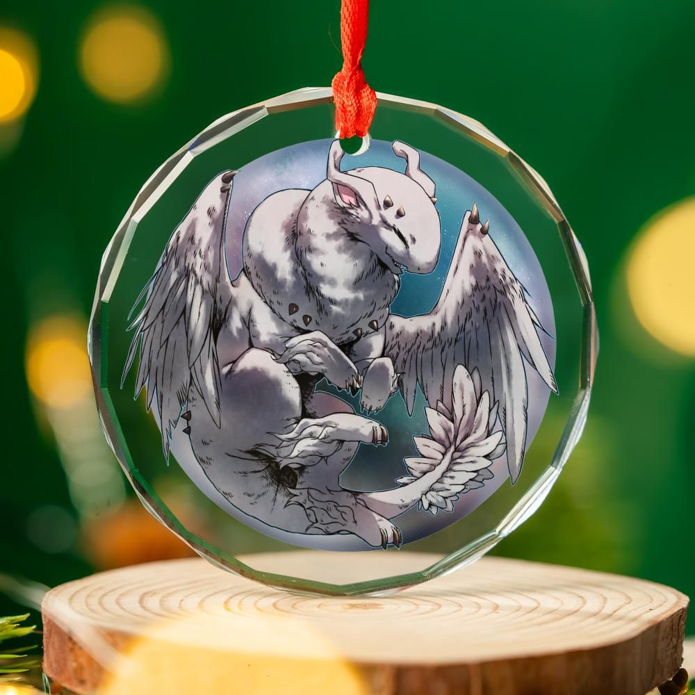 Fleeting Snow Glass Ornament