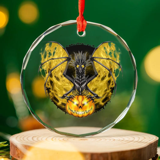 Black Bone Glass Ornament