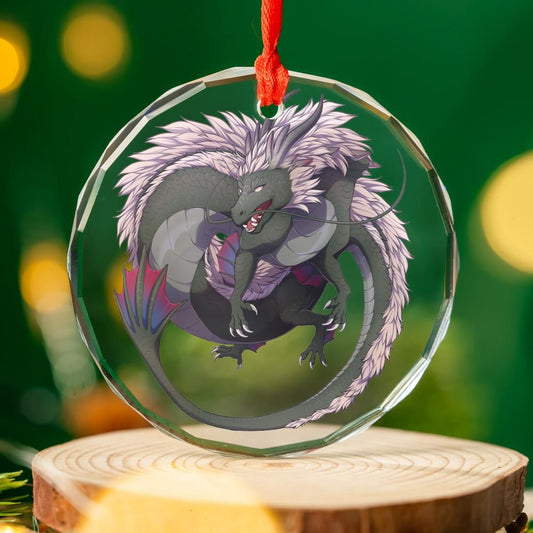 Emerald Fortune Glass Ornament